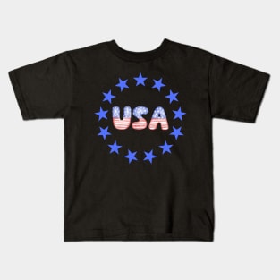 1976 American flag Usa Kids T-Shirt